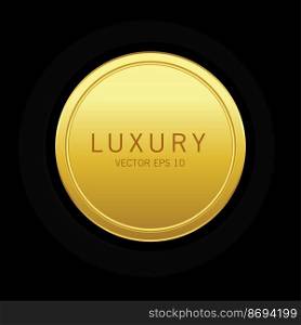 Luxury premium golden badge labels collection