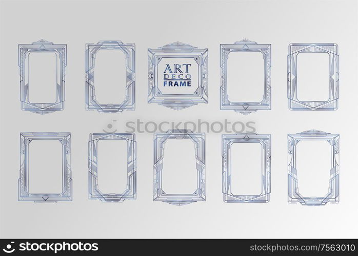 Luxury Vintage Artdeco Frame Design. Vector illustration. Luxury Vintage Artdeco Frame Design. Vector