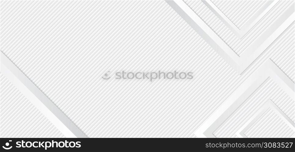 Luxury white abstract background geometric shape with space. vector illustration.