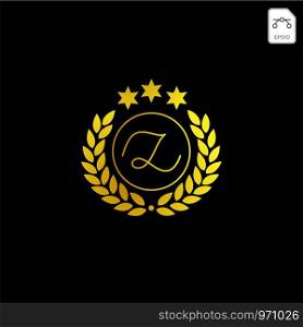 luxury z initial logo or symbol business company vector icon isolated