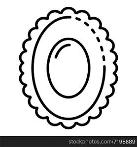 Lychees icon. Outline lychees vector icon for web design isolated on white background. Lychees icon, outline style