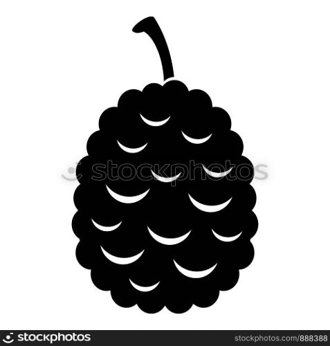 Lychees icon. Simple illustration of lychees vector icon for web design isolated on white background. Lychees icon, simple style