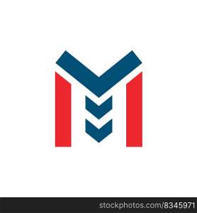 M letter building icon vector concept design template web
