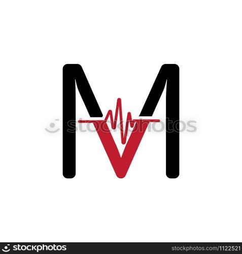M Letter creative logo or symbol template design