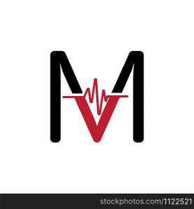 M Letter creative logo or symbol template design