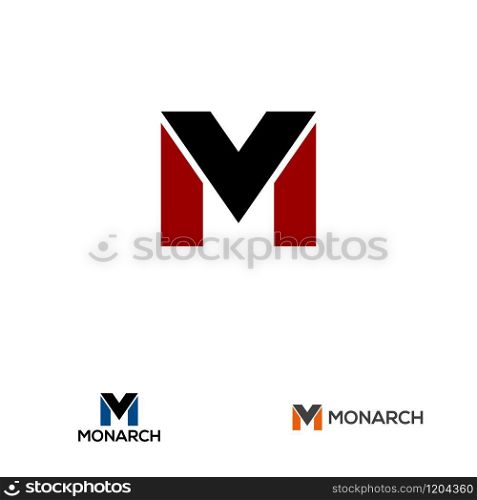 M letter design concept for business or company name initial