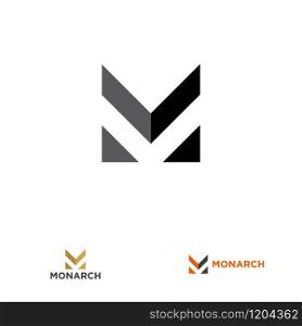 M letter design concept for business or company name initial