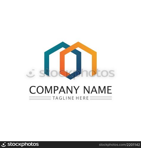 M Letter Logo and font Template vector illustration design logo for business and identity