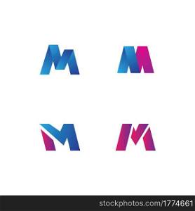 M Letter logo business template vector icon