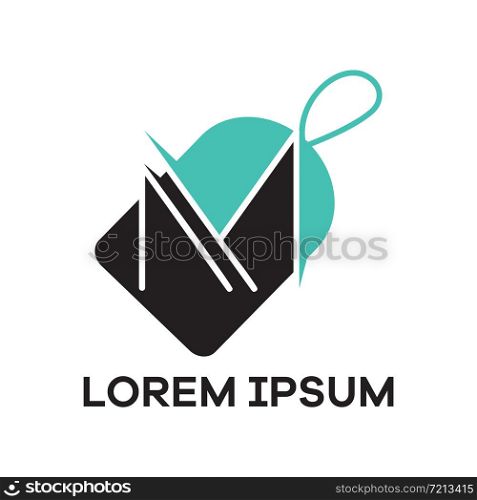 M letter logo design. Letter m in sale/discount tag vector illustration.