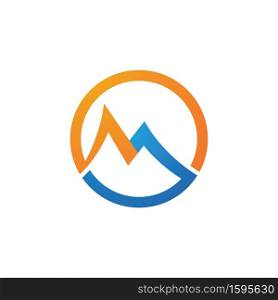 M Letter logo design Template Vector Illustration