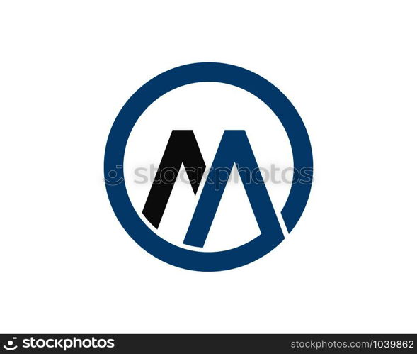 M letter logo icon illustration vector design