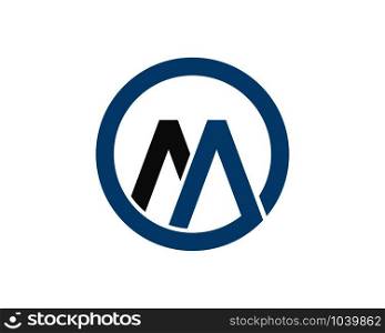M letter logo icon illustration vector design