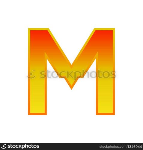 M letter logo template