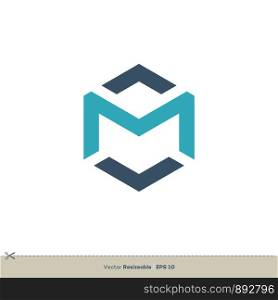 M Letter Logo Template Illustration Design. Vector EPS 10.