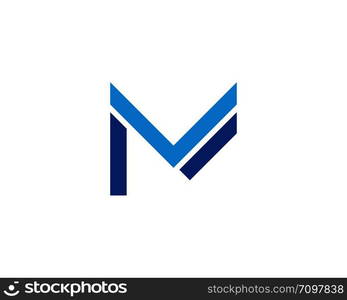 M Letter Logo Template Vector Illustration