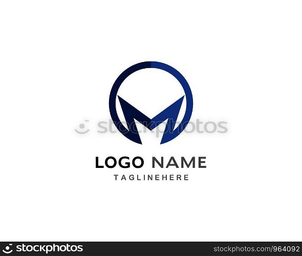 M Letter Logo Template Vector Illustration