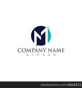 M Letter Logo Template vector illustration design