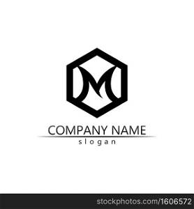 M Letter Logo Template vector illustration design