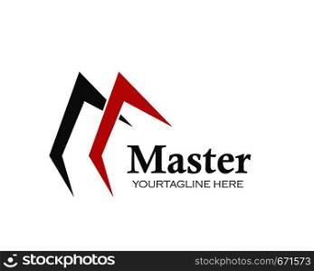 M Letter Logo Template Vector Illustration design