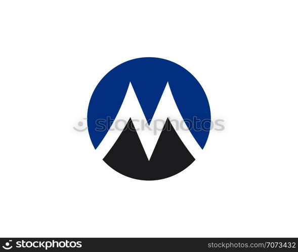 M Letter Logo Template vector illustration design