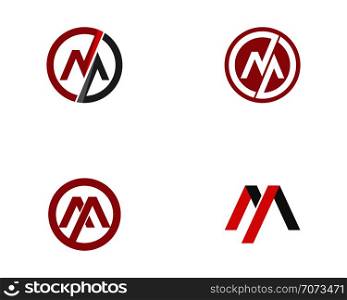 M Letter Logo Template vector illustration design