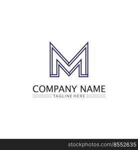 M Letter Logo Template vector illustration design logo for busi≠ss and identity