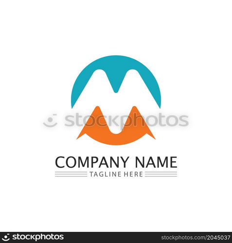 M Letter Logo Template vector illustration design logo for business and identity