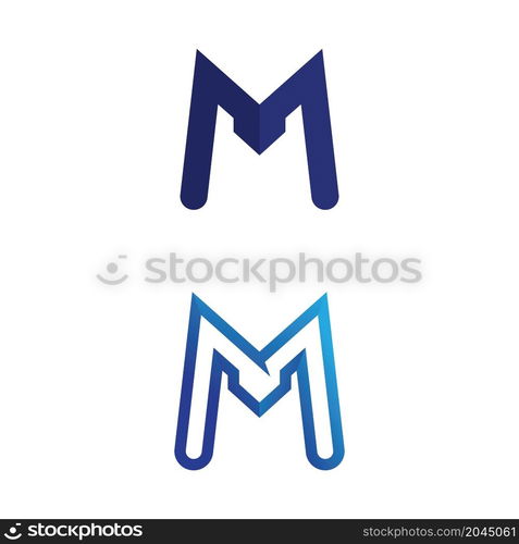 M Letter Logo Template vector illustration design logo for business and identity