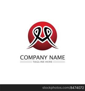 M Letter Logo Template vector illustration design logo for business and identity