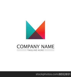 M Letter Logo Template vector illustration design logo for business and identity