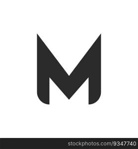 M letter logo vector flat design template