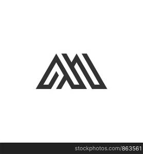 M Letter Monogram Logo Template Illustration Design. Vector EPS 10.