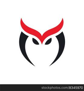M letter owl icon vector illustration concept design template web