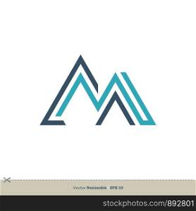 M Letter vector Logo Template Illustration Design. Vector EPS 10.