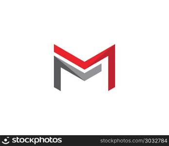 M Logo Hexagon illustration Icon