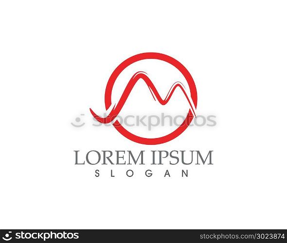 M logo vector icons such logos template