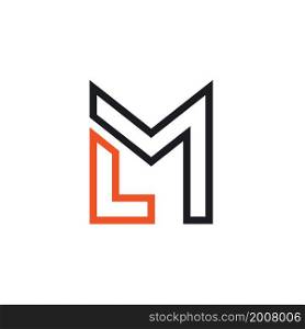 M or LM Letter vector icon Template Illustration design