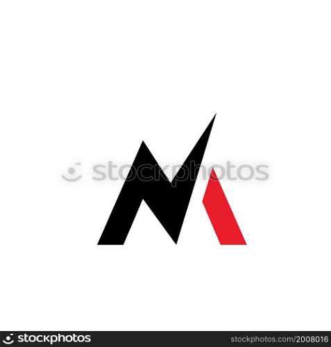 M or NM Letter vector icon Template Illustration design