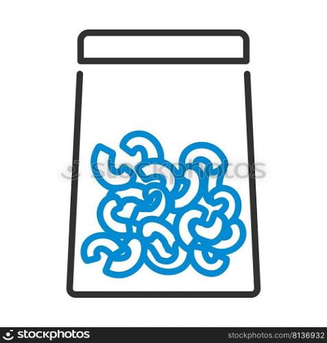 Macaroni Package Icon. Editable Bold Outline With Color Fill Design. Vector Illustration.