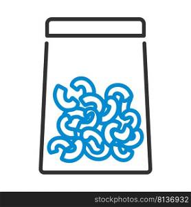 Macaroni Package Icon. Editable Bold Outline With Color Fill Design. Vector Illustration.