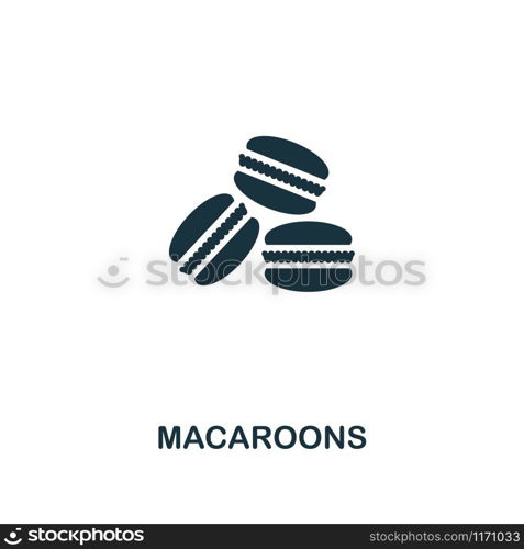 Macaroons icon. Premium style design from coffe shop collection. UX and UI. Pixel perfect macaroons icon. For web design, apps, software, printing usage.. Macaroons icon. Premium style design from coffe shop icon collection. UI and UX. Pixel perfect macaroons icon. For web design, apps, software, print usage.