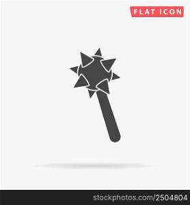 Mace flat vector icon. Hand drawn style design illustrations.. Mace flat vector icon. Hand drawn style design illustrations