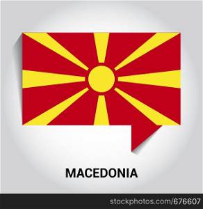 Macedonia flag design vector
