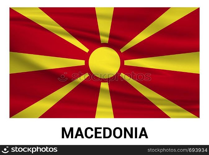 Macedonia flag design vector