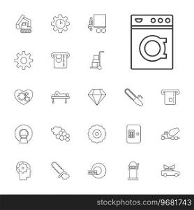 Machine icons Royalty Free Vector Image