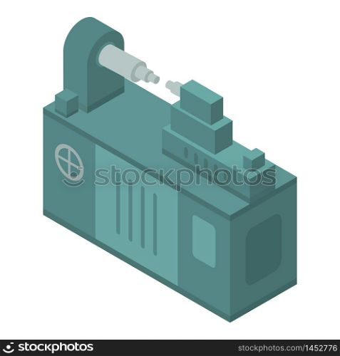Machine-tool icon. Isometric of machine-tool vector icon for web design isolated on white background. Machine-tool icon, isometric style