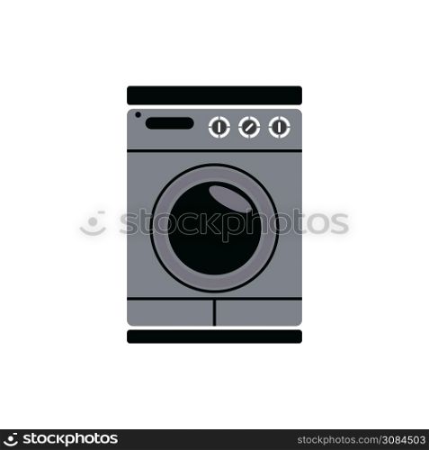 MACHINE WASHING CLOTHES ICON VECTOR