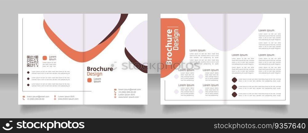 Machinery bifold brochure template design. Half fold booklet mockup set with copy space for text. Editable 2 paper page leaflets. Secular One Regular, Rajdhani-Semibold, Arial fonts used. Machinery bifold brochure template design