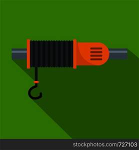 Machinery hook icon. Flat illustration of machinery hook vector icon for web. Machinery hook icon, flat style